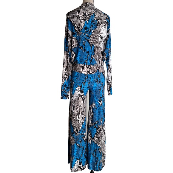 Snakeskin jersey jumpsuit S - Picture 2 of 4